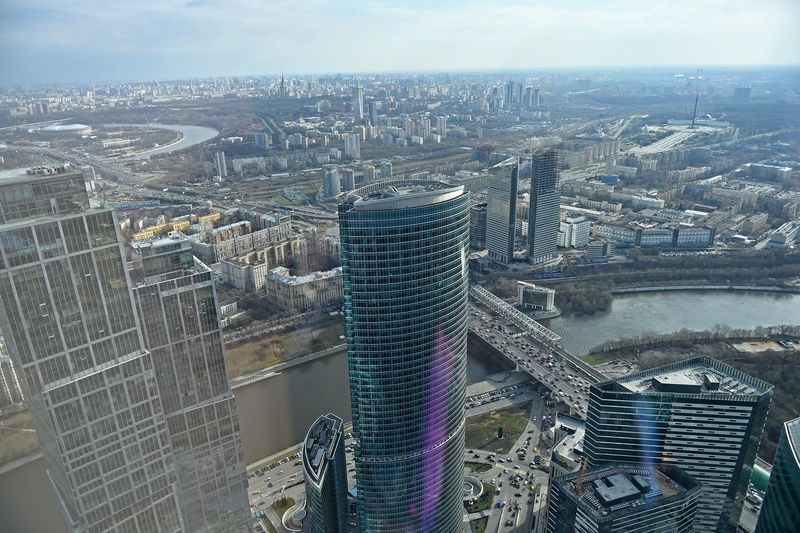 Фото: вид со смотровой площадки Москва сити 